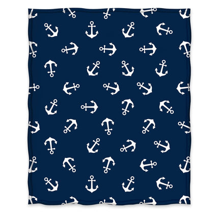 Nautical Anchor Blanket Gifts for Men Women Kids Boy