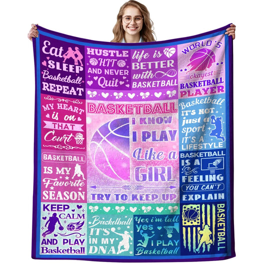 Basketball Blanket Gifts for Girls Women