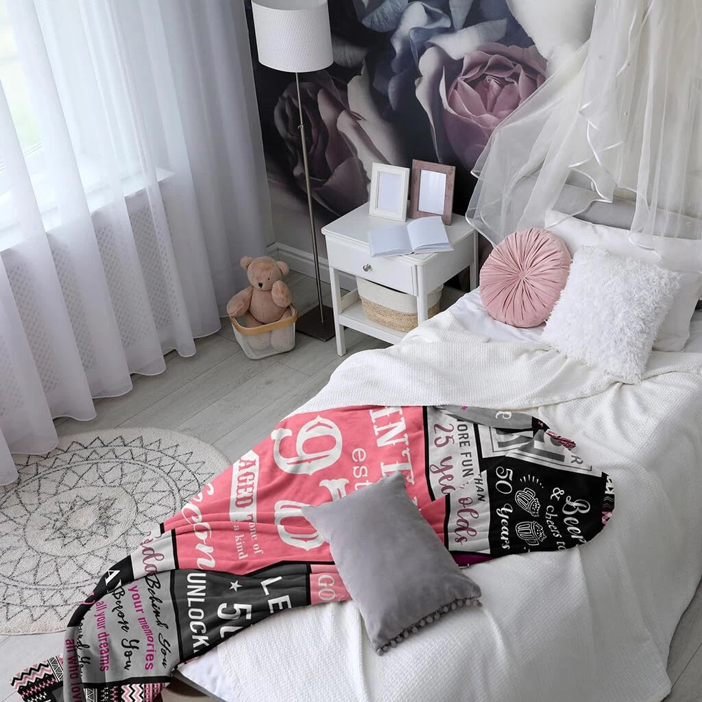 50th Birthday 1975 Vintage Blanket Gift